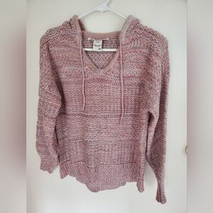 American Rag Pink V-Neck Sweater Cozy Knit